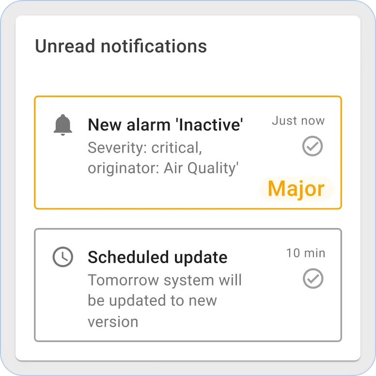 ThingsBoard 通知部件