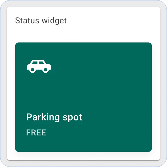 ThingsBoard 停车状态部件