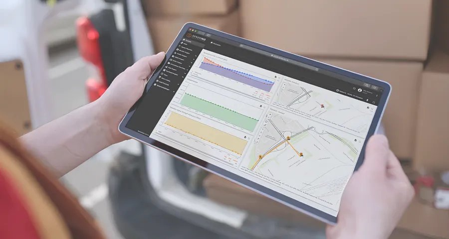 Abstract chart rising