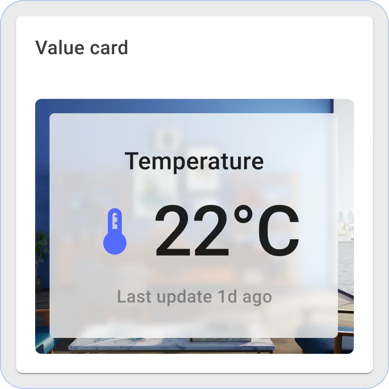 ThingsBoard 数值卡片部件