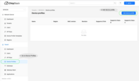 Go to the "<b>Device profiles</b>" and click "Add device profile".