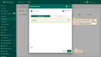 凭证类型保持为"访问令牌"。设置新的访问令牌，传感器将使用该令牌在ThingsBoard平台验证身份。注意每个传感器的令牌必须唯一，令牌配置为可选。点击"添加"按钮确认。
{% assign deviceAddingPE =