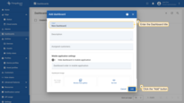In the pop-up window, enter a dashboard <b>title</b>. Other fields are optional. Click the <b>"Add"</b> button to proceed