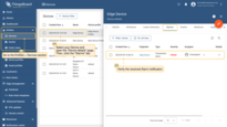 To verify that the notification is propagated to the <b>Cloud</b>, log in to the <b>ThingsBoard Cloud (Server)</b> and go to the <b>Entities > Devices</b> section, open the <b>"device details"</b> page and select the <b>“Alarm”</b> tab.