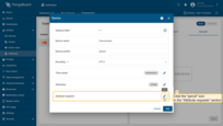 点击“Attribute requests”部分的“铅笔”图标以添加新 attribute request；