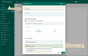 Enter a name for the dashboard (e.g., "Thermostats"). In the "Groups" field of the "Owner and groups" section, select an existing group or enter a name for a new dashboard group (for example, "Thermostats group") and click "Create a new one!";