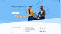 登录您的[Firebase](https://console.firebase.google.com/){:target="_blank"}账户。登录后，点击"Create a project"按钮；