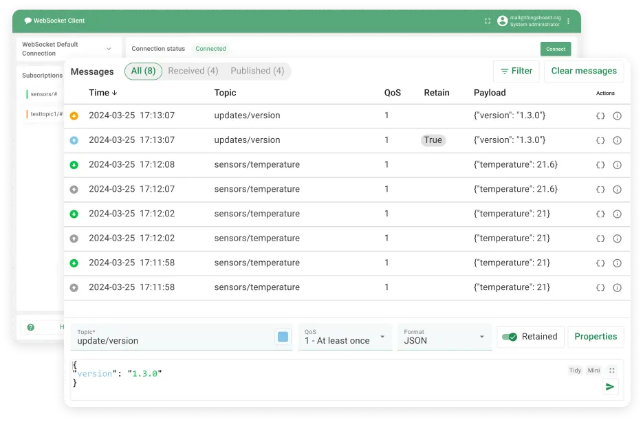 WebSocket客户端连接