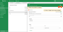 启用JWT认证提供者并保存配置。