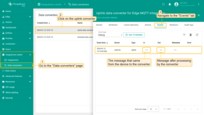 Go to the <b>Integrations center > Data converters</b> section, click on the uplink converter to open the <b>"Data converter details"</b> window, and select the "<b>Events</b>" tab. There you will find an uplink message.