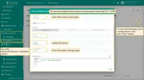 The <b>second scheduler event</b> will send command <b>{ "action": "check_pump_status" }</b> to check the pump status every night at 7:10 PM. Enter <b>"Custom"</b> as the <b>Event type</b> and <b>"Other"</b> as the <b>Message type</b>.