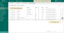 Find the client in the table and click on icon "Delete".