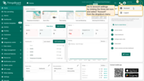 以租户管理员身份登录ThingsBoard Cloud。登录后，点击屏幕右上角的三点图标，从下拉菜单中选择"Account"进入账户设置；