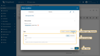 <b>Condition type：</b><b>Repeating</b>。<b>Count of events：</b>3。保存条件。