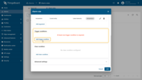 本步骤定义告警规则的核心逻辑。<br>点击<b>Add trigger condition</b>并配置以下参数。