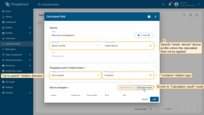 将字段计算应用于smart-device配置文件，使其对使用它的所有设备运行。<br>传播到关联实体的路径：关系方向：向上到父实体；关系类型：Contains。<br><br>要传播的数据： 切换到计算结果模式。