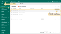 Open the dashboard details by clicking the "<b>pencil</b>" icon in the dashboard list.