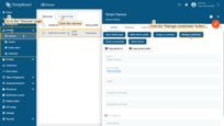在设备详情中点击<b>Manage credentials</b>按钮。