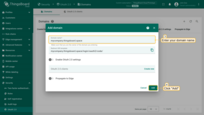 在「Domain name」字段输入有效域名，点击「Add」按钮；