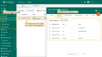 The created device and its data can be found on the "Devices" page in the "Entities" section. On the "Attributes" tab, you will find the attributes sent by the device to ThingsBoard.
