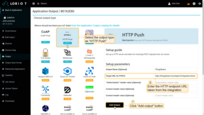 Select the output type as "<b>HTTP Push</b>" and enter the "<b>HTTP endpoint URL</b>" taken from the integration. Then, click "<b>Add output</b>" button.