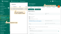 进入“Integrations”页面，点击UDP集成打开详情，点击“pencil”图标进入编辑模式；
