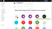 之后，您需要选择正在使用的技术。请选择"Java Spring Boot"技术;