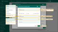 - Enter a <b>name</b> for the notification recipient group.<br>- Select <b>Customer users</b> filter. <br>- Set <b>Customer</b> to <b>Customer B</b>.<br>- Click "<b>Add</b>".