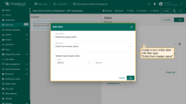 Create a new <b>entity alias</b> with filter type "<b>Entity from master report</b>". This allows the main report to pass the specific device to the subreport.