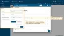 "Execute RPC" action会向目标device发送命令以获取值。该值在创建部件时解析一次。