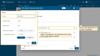 "Get attribute" action将订阅目标实体属性的值。属性值变更时部件会收到更新。