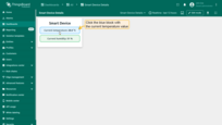 Clicking the blue block with the current temperature will execute the configured action (navigate to your target state).