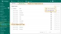 点击"Widgets Bundles"页面右上角的"+"按钮。从下拉菜单中选择"Import 部件 bundle"；