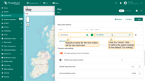 指定新按钮名称——本例中为"Add building"——并设置图标和颜色。点击"Action"字段定义操作，替代默认的"Do nothing"